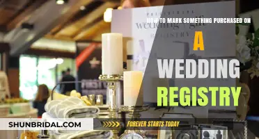 Purchasing Wedding Gifts: Marking Items as Bought