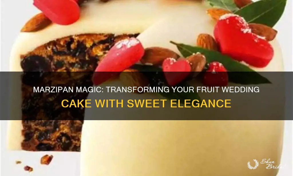 how to marzipan a fruit wedding cake