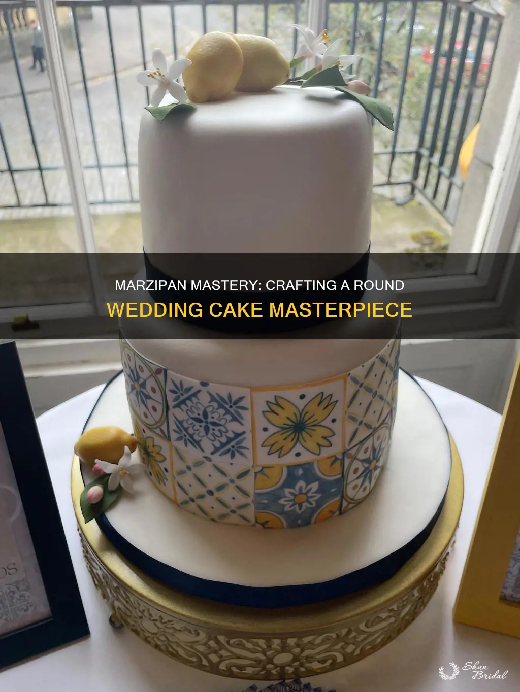 how to marzipan a round wedding cake