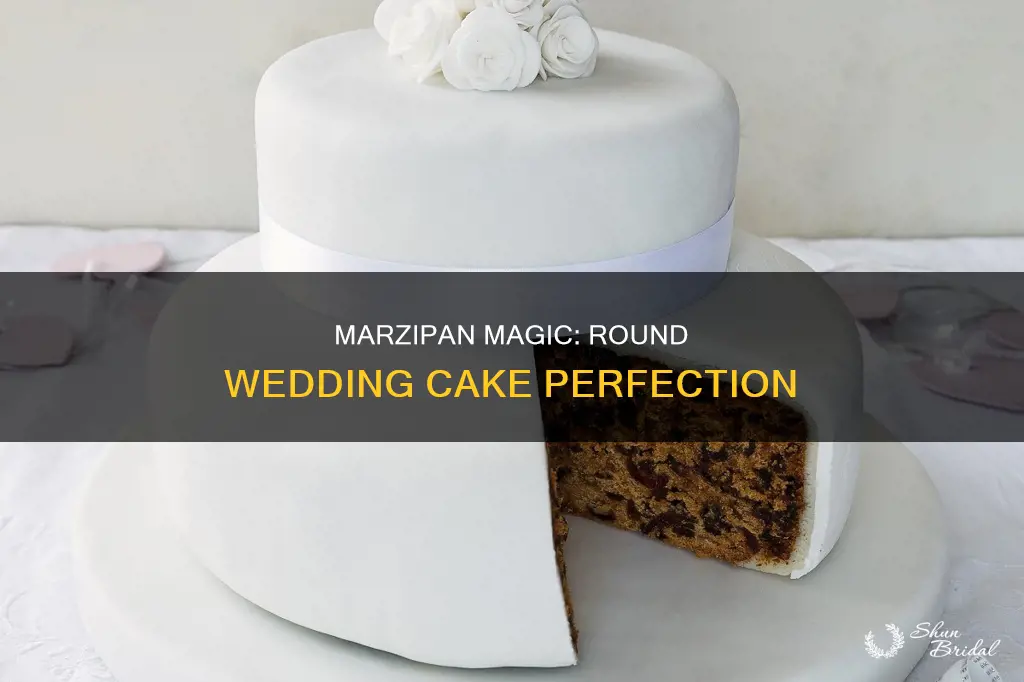 how to marzipan a round wedding cake