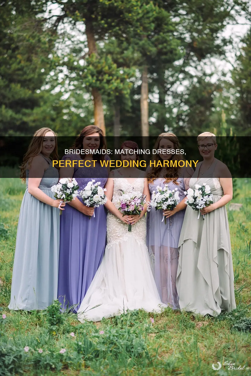 how to match bridesmaid dresses to wedding dress