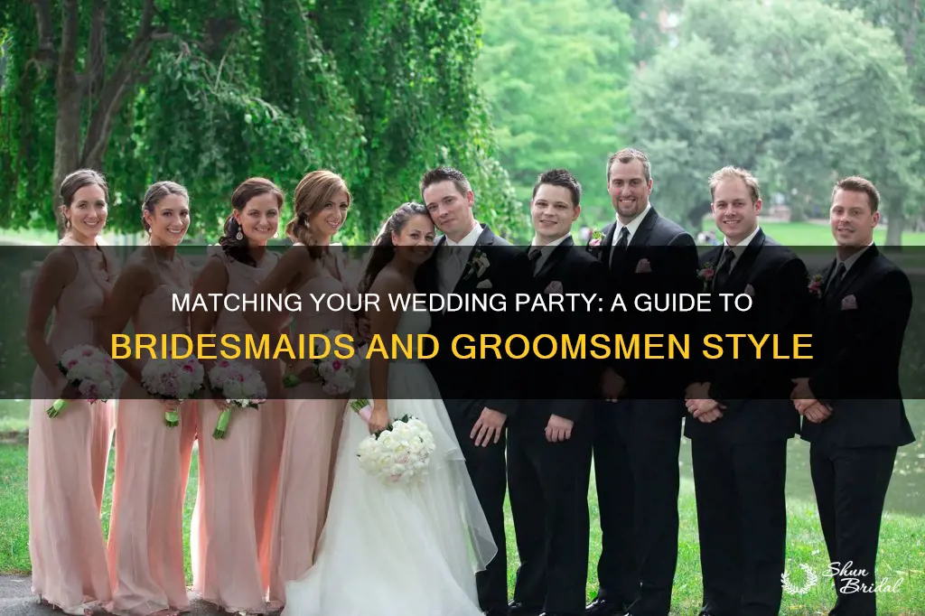 how to match bridesmaids and groomsmen