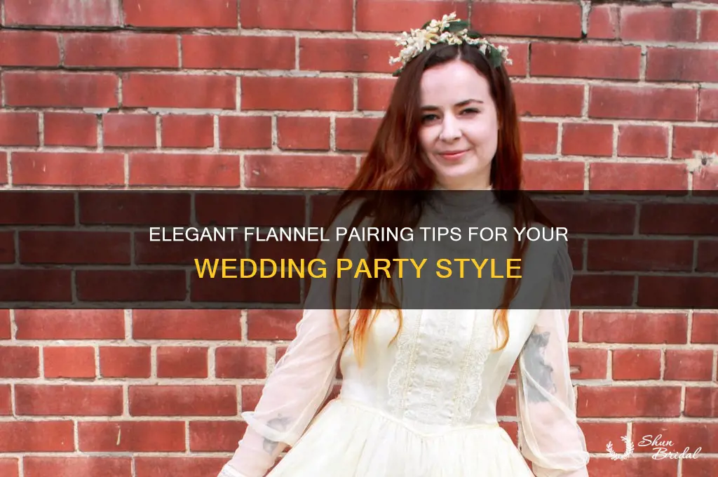 how to match flannels to a wedding party
