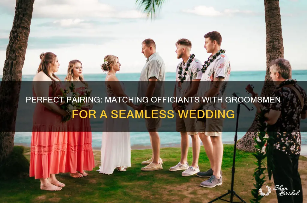 how to match officiant with groomsmen