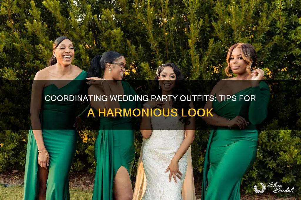 how to match pieces in wedding party