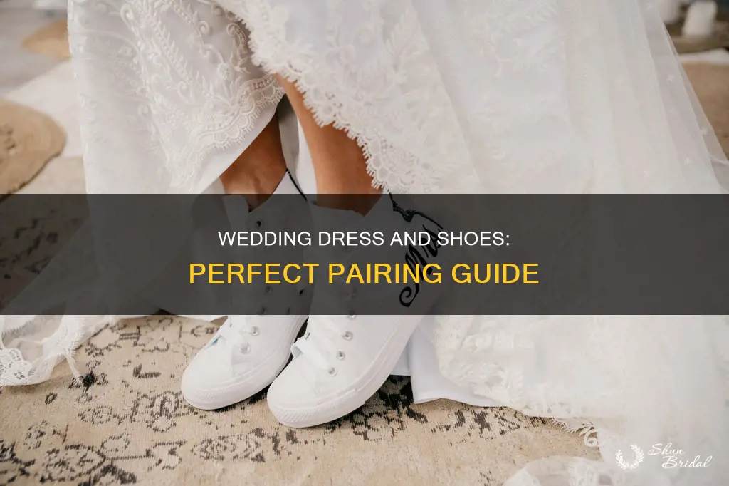 how to match wedding dress to shoes