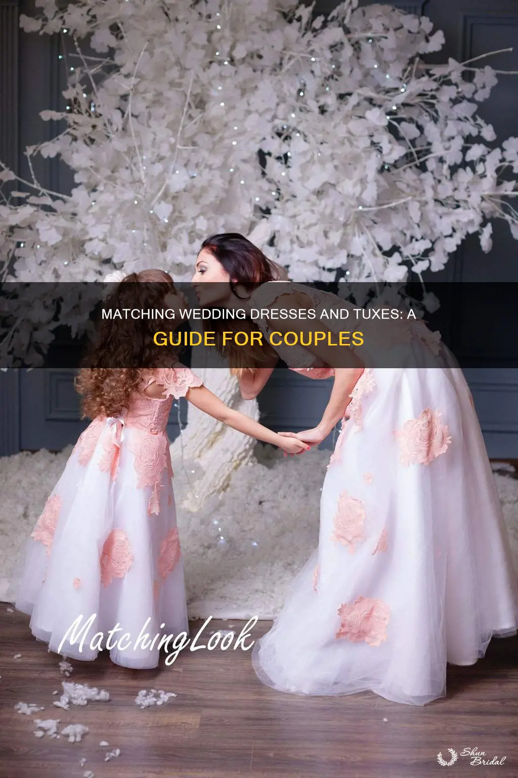 how to match wedding dress to tux