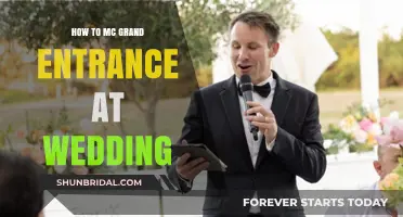 Mastering the MC Role: Crafting a Show-Stopping Wedding Grand Entrance