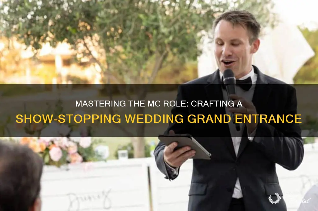 how to mc grand entrance at wedding