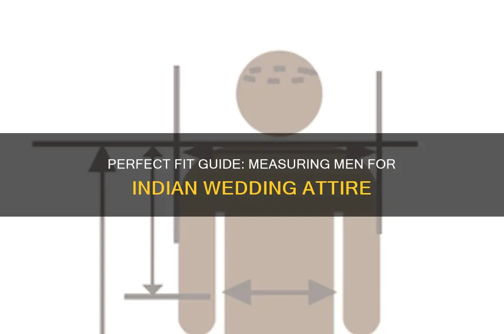 how to measure a male for an indian wedding
