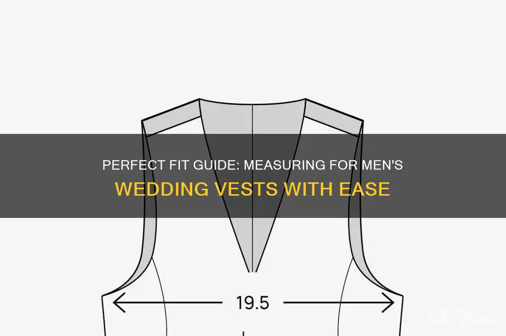 how to measure for mens wedding vest