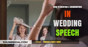 Honoring Grandma: Tips for Including Her in Your Wedding Speech