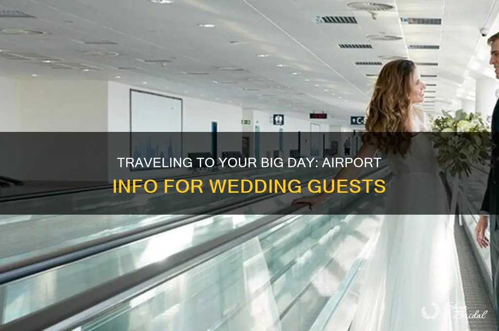 how to mention airports on wedding website