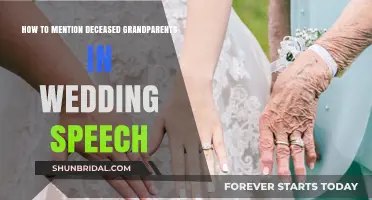 Honoring Deceased Grandparents in Your Wedding Speech: A Loving Tribute