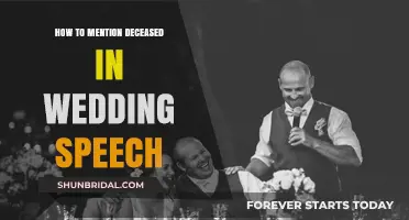 Honoring Lost Loved Ones: Gracefully Mentioning the Deceased in Wedding Speeches