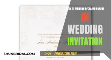 Honoring Deceased Parents: Wedding Invitation Etiquette