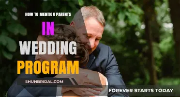 Honoring Your Parents: Creative Ways to Include Them in Your Wedding Program