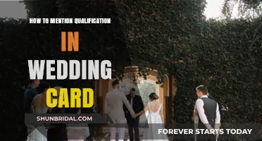Elegant Ways to Include Qualifications in Your Wedding Invitation