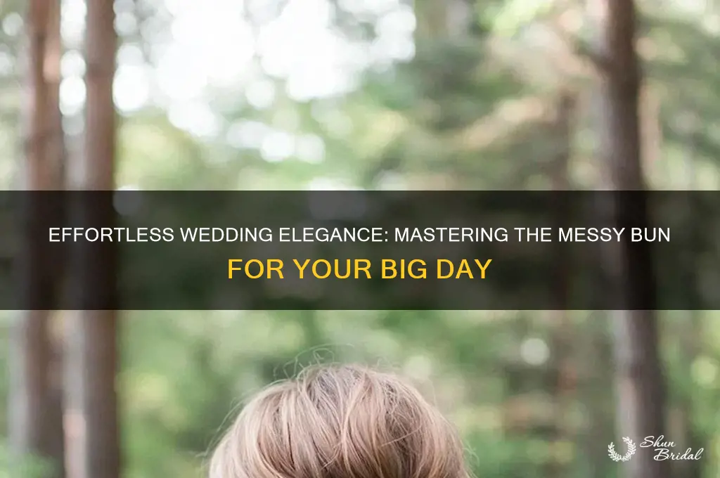 how to messy bun for wedding