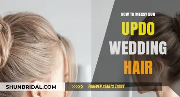 Effortless Messy Bun Updo: Stunning Wedding Hairstyle Guide for Brides