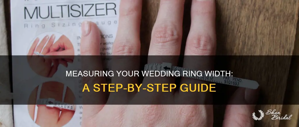 how to mesure width of a wedding ring
