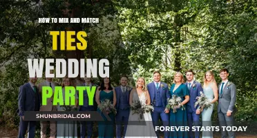 Mixing and Matching Ties for a Stylish Wedding Party Look