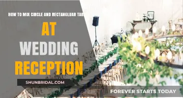 Mixing Circle and Rectangle Tables: A Wedding Reception Guide