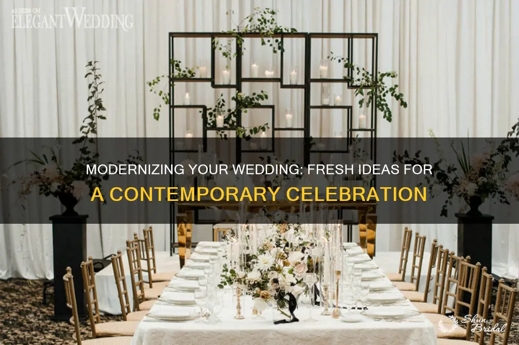 how to modernise a wedding