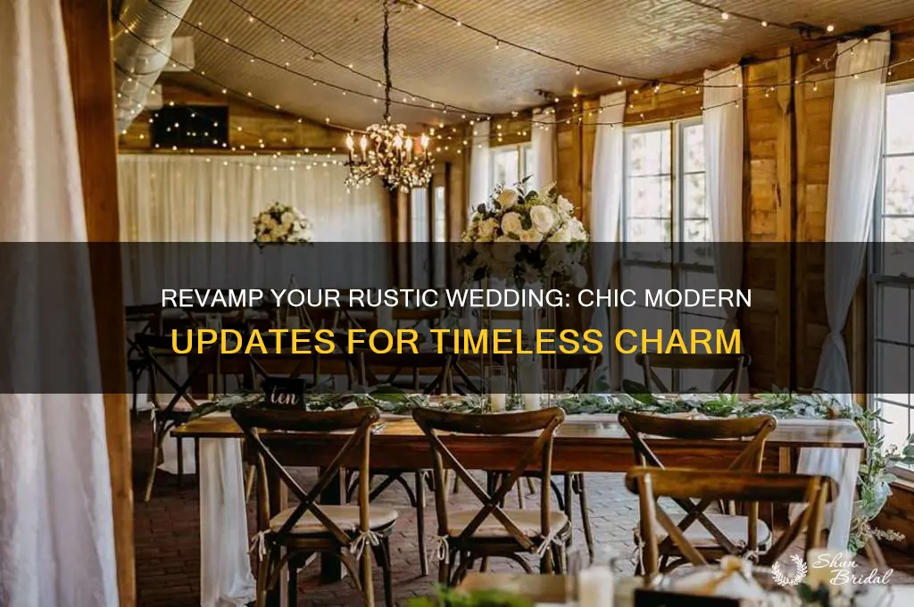 how to modernize a rustic wedding