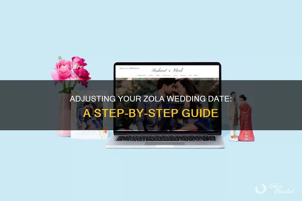 how to modify wedding date on zola