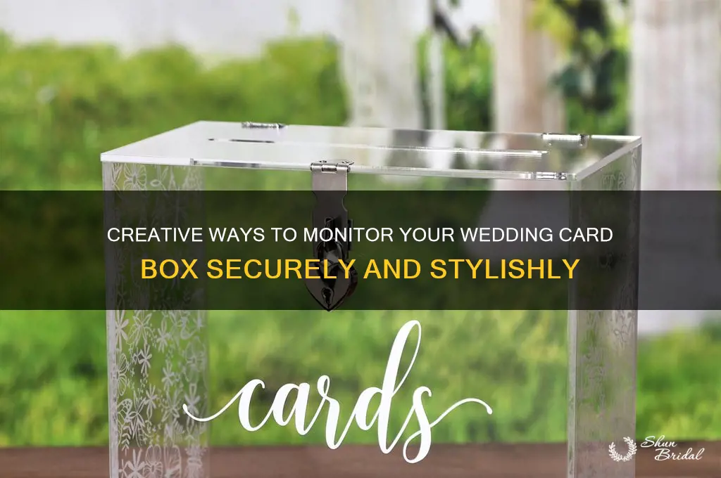 how to monitor card box for wedding