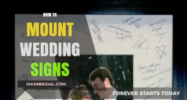 Creative Ways to Mount Wedding Signs for a Stunning Celebration