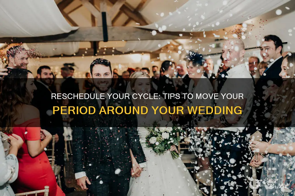 how to move period around wedding