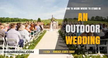 Perfect Outdoor Wedding Setup: Marking the Ideal Standing Spots
