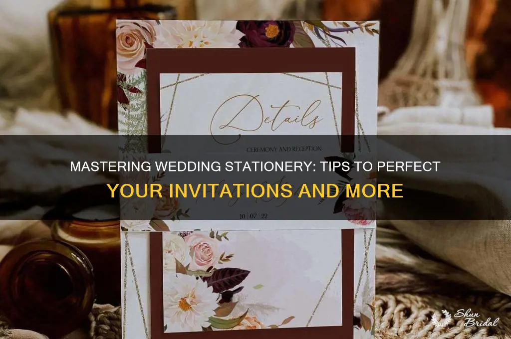 how to nail down wedding stationary