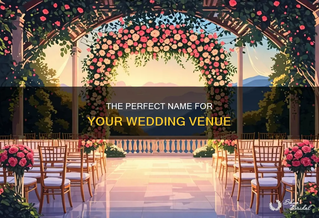 how to name a wedding venue