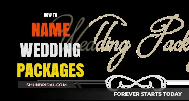 Creative Tips for Naming Wedding Packages That Attract Couples