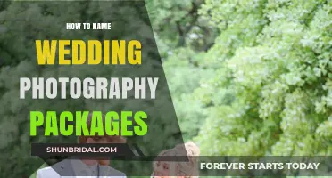 Strategizing Wedding Photography Packages: Creative Naming Techniques