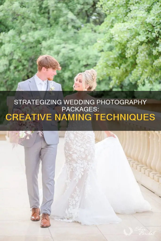 how to name wedding photography packages