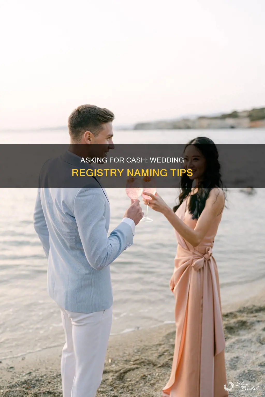 how to name wedding registry for cash