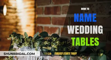 Creative Wedding Table Naming Ideas for a Memorable Reception