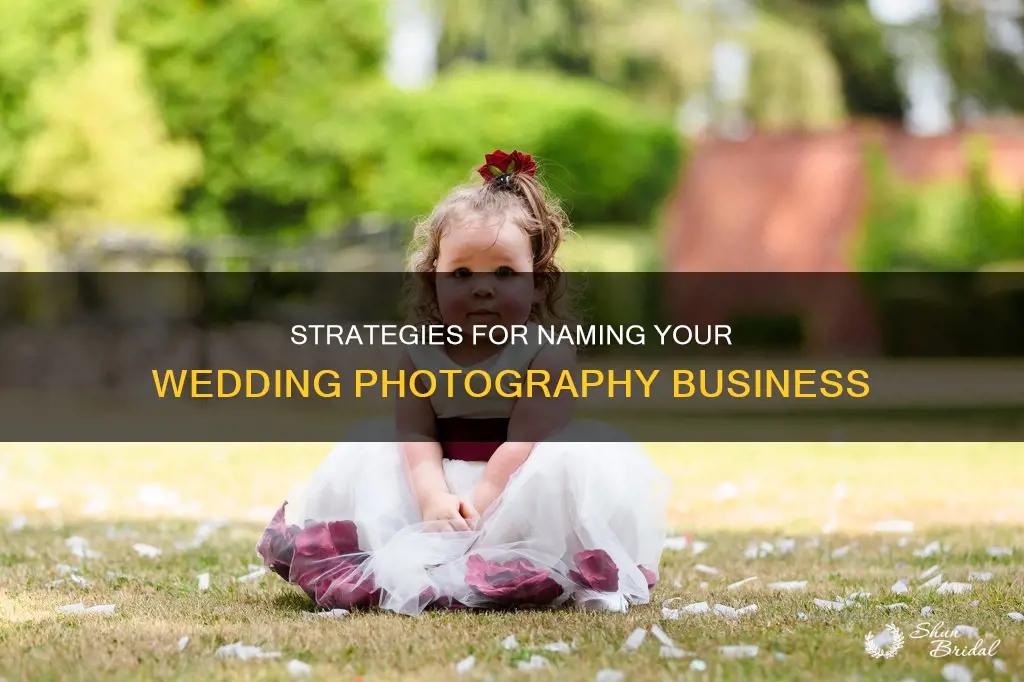 how to name your wedding photography business
