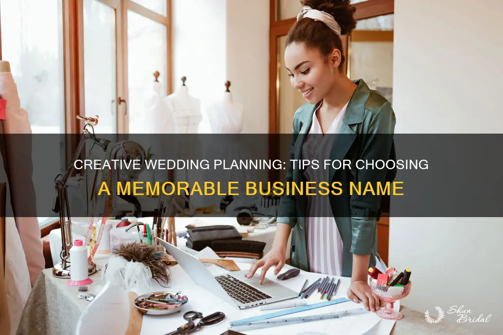 how to name your wedding planning business