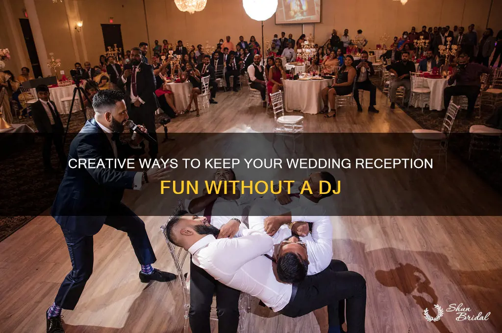 how to navigate a wedding when there is no dj