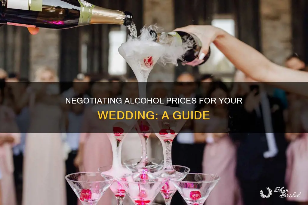 how to negotiate alcohol prices for wedding venue