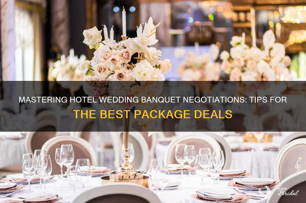 how to negotiate hotel wedding banquet packages