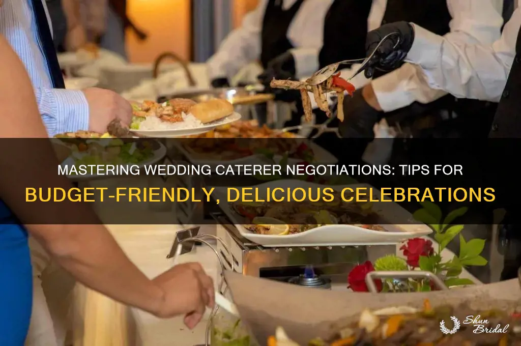 how to negotiate wedding caterer