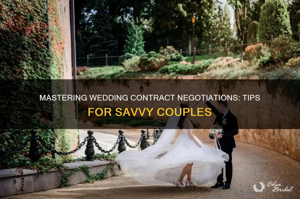how to negotiate wedding contracts