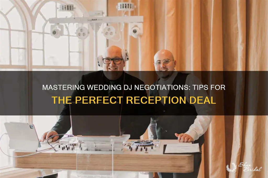 how to negotiate with wedding dj