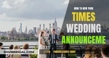 Writing a Wedding Announcement: The New York Times Style